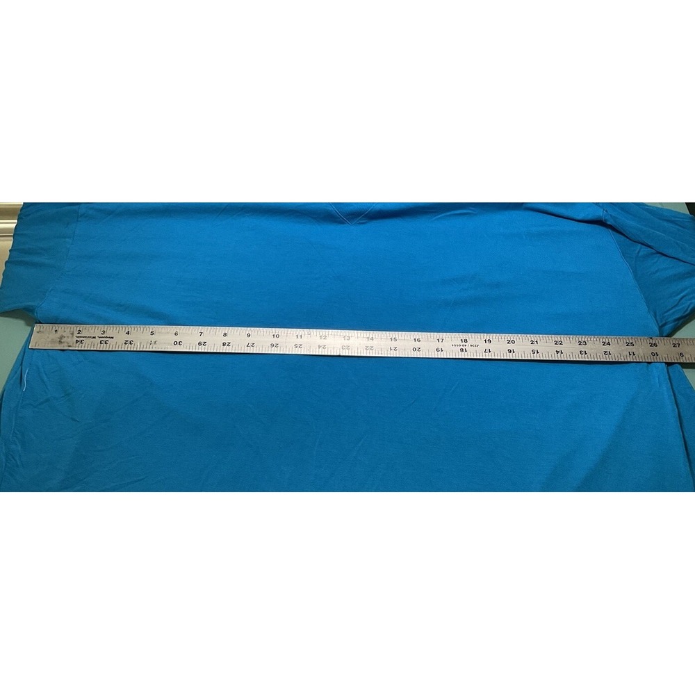 Calvin Klein 2X Aqua & White Knit Shirt Layered Look Shirt Stretch - Picture 3 of 10